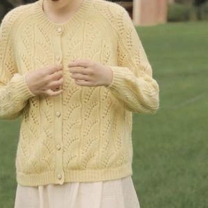 Creamy Yellow Cardigan